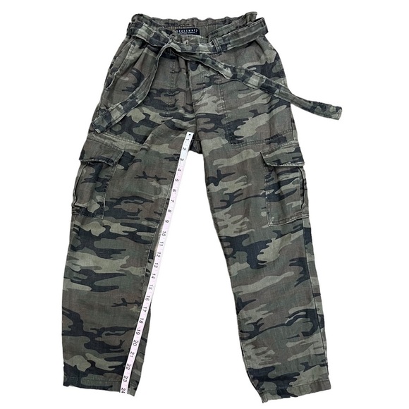 Sanctuary Anthropologie Cropped Paperbag Waist Linen Trousers Woman’s Size 26 - Picture 9 of 15